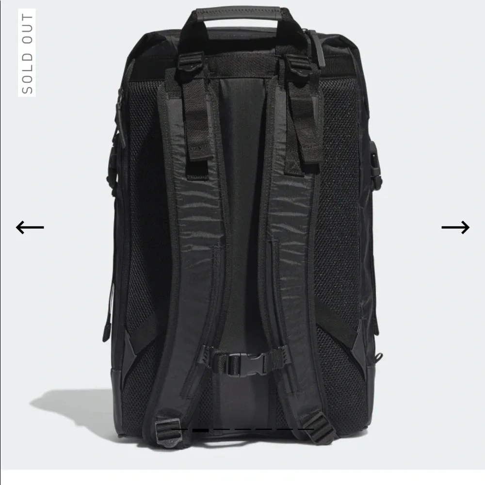 Adidas FUTURE ROLL-TOP BACKPACK Black NWT